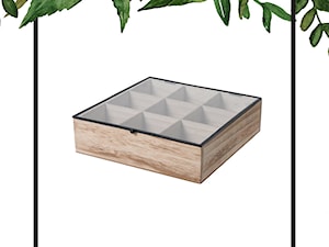 organizer teabox wood 9 przegródek MALAWI FOREST INTESI - zdjęcie od mantecodesign.pl