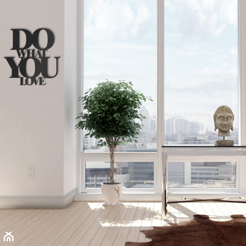 DekoSign NAPIS NA ŚCIANĘ DO WHAT YOU LOVE CZARNY dostępny w manteco.pl - zdjęcie od mantecodesign.pl