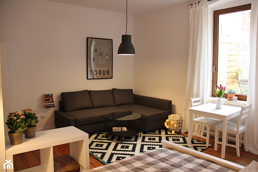 Apartament typu studio - Salon, styl skandynawski - zdjęcie od MOMA HOME