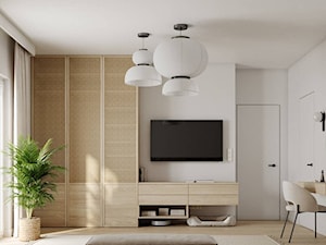 Projekt wnętrz segmentu w Falenicy - Sypialnia, styl minimalistyczny - zdjęcie od Studio Linea