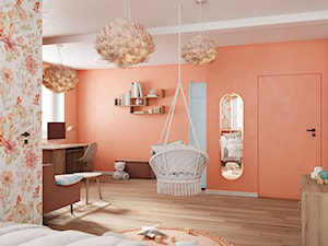 Projekt domu z wysoką strefą dzienną w Wesołej - Pokój dziecka, styl minimalistyczny - zdjęcie od Studio Linea