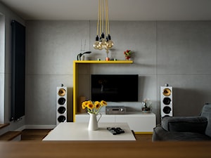 Apartament Galene House - Salon, styl minimalistyczny - zdjęcie od Warsztat Przestrzeni