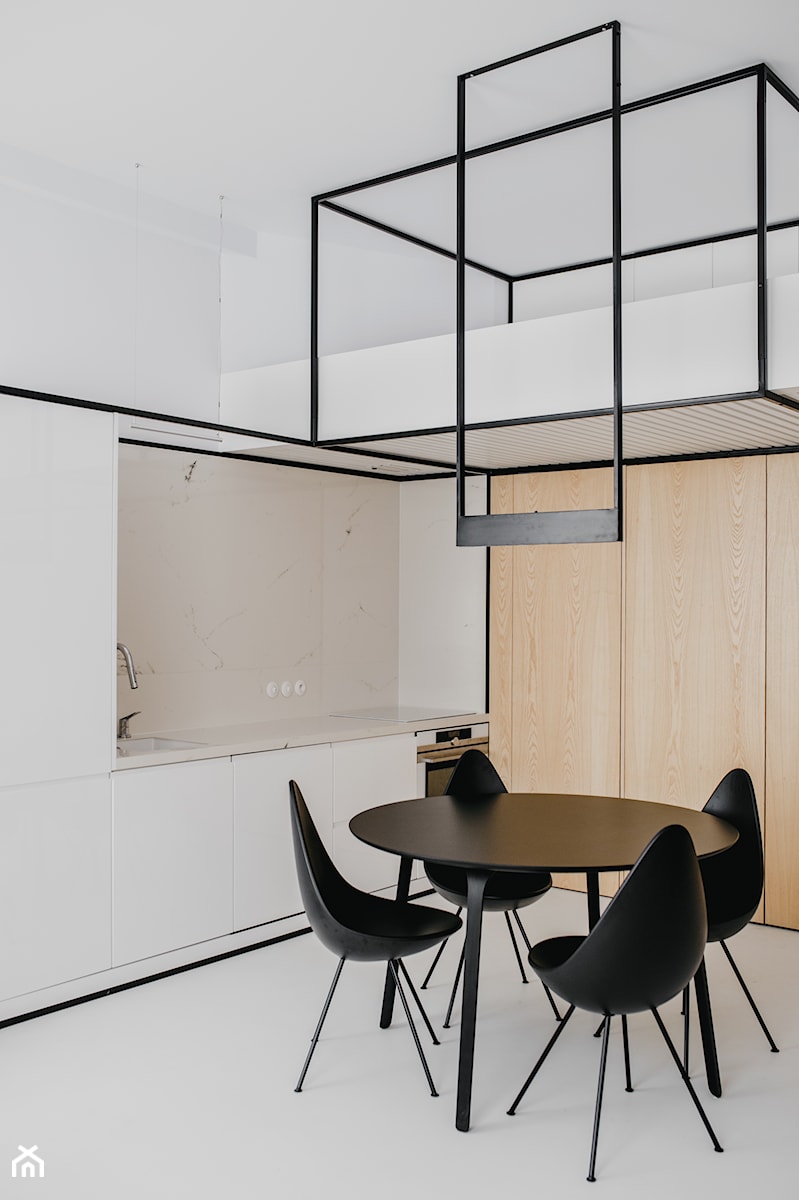 Apartament w Krakowie - Średnia jadalnia w kuchni, styl minimalistyczny - zdjęcie od MUS ARCHITECTS