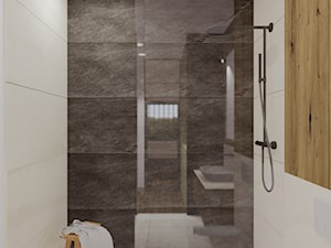 Duża łazienka z prysznicem walk in - zdjęcie od KORU