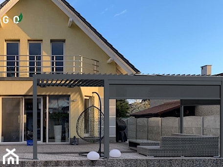 Aranżacje wnętrz - Taras: Pergola TWIGO - TWIGO Pergole i Zadaszenia Tarasowe. Przeglądaj, dodawaj i zapisuj najlepsze zdjęcia, pomysły i inspiracje designerskie. W bazie mamy już prawie milion fotografii!