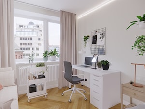 PROJEKT MIESZKANIA 90M2 W CENTRUM WARSZAWY - Sypialnia - zdjęcie od BETTER HOME INTERIOR DESIGN