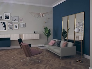 PROJEKT MIESZKANIA 140M² W STYLU EKLEKTYCZNYM - Salon, styl nowoczesny - zdjęcie od BETTER HOME INTERIOR DESIGN