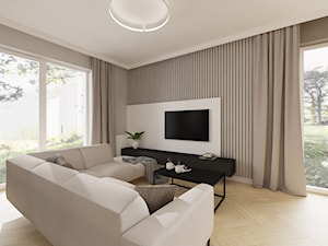 PROJEKT DOMU 148M² W STYLU NOWOCZESNYM - Salon, styl minimalistyczny - zdjęcie od BETTER HOME INTERIOR DESIGN