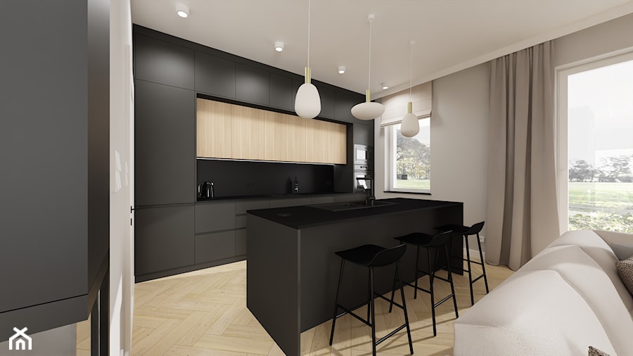 PROJEKT DOMU 148M² W STYLU NOWOCZESNYM - Kuchnia, styl minimalistyczny - zdjęcie od BETTER HOME INTERIOR DESIGN