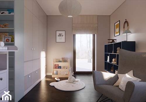 PROJEKT DOMU 150M2 POD WARSZAWĄ W STYLU WABI-SABI - Pokój dziecka - zdjęcie od BETTER HOME INTERIOR DESIGN