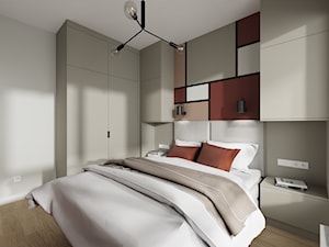 PROJEKT MIESZKANIA 40M² W STYLU NOWOCZESNYM - Sypialnia, styl nowoczesny - zdjęcie od BETTER HOME INTERIOR DESIGN