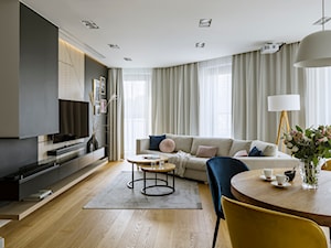 PROJEKT MIESZKANIA 78M² W STYLU NOWOCZESNYM - Salon, styl nowoczesny - zdjęcie od BETTER HOME INTERIOR DESIGN