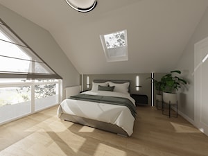 PROJEKT DOMU 148M² W STYLU NOWOCZESNYM - Sypialnia, styl minimalistyczny - zdjęcie od BETTER HOME INTERIOR DESIGN