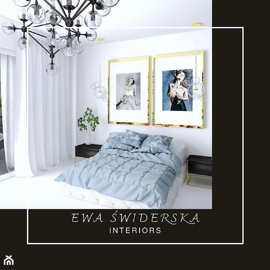 SYPIALNIA Z ŁAZIENKĄ - Sypialnia, styl nowoczesny - zdjęcie od Ewa Świderska INTERIORS