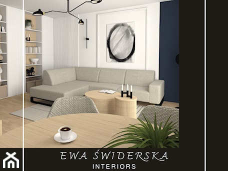 Aranżacje wnętrz - Salon: MIESZKANIE KOŃSKIE - Salon, styl nowoczesny - Ewa Świderska INTERIORS. Przeglądaj, dodawaj i zapisuj najlepsze zdjęcia, pomysły i inspiracje designerskie. W bazie mamy już prawie milion fotografii!