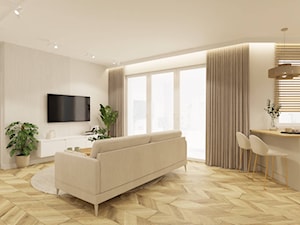 Mieszkanie 67m2 w Zielonej Górze - Salon, styl minimalistyczny - zdjęcie od GAŁECKA DESIGN