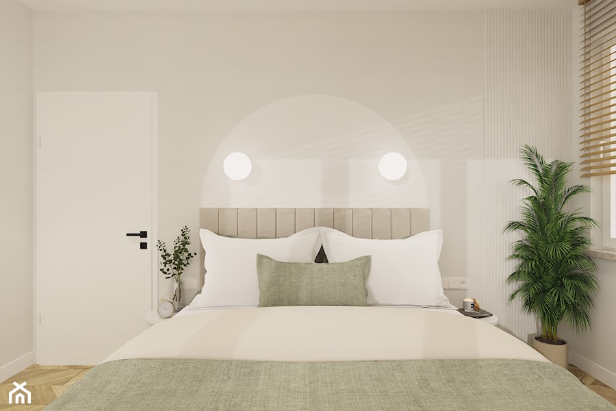 Mieszkanie 67m2 w Zielonej Górze - Sypialnia, styl minimalistyczny - zdjęcie od GAŁECKA DESIGN