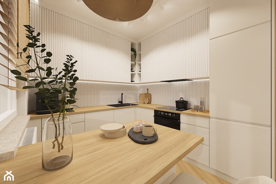 Mieszkanie 67m2 w Zielonej Górze - Kuchnia, styl minimalistyczny - zdjęcie od GAŁECKA DESIGN
