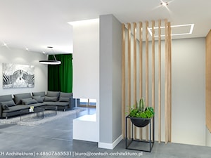 Projekt wnętrz domu pod Poznaniem - Hol / przedpokój, styl nowoczesny - zdjęcie od CONTECH Architektura