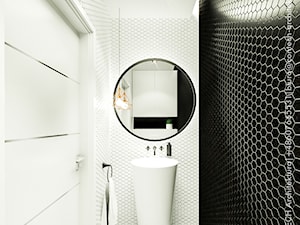 Monochromatyczna toaleta - zdjęcie od CONTECH Architektura