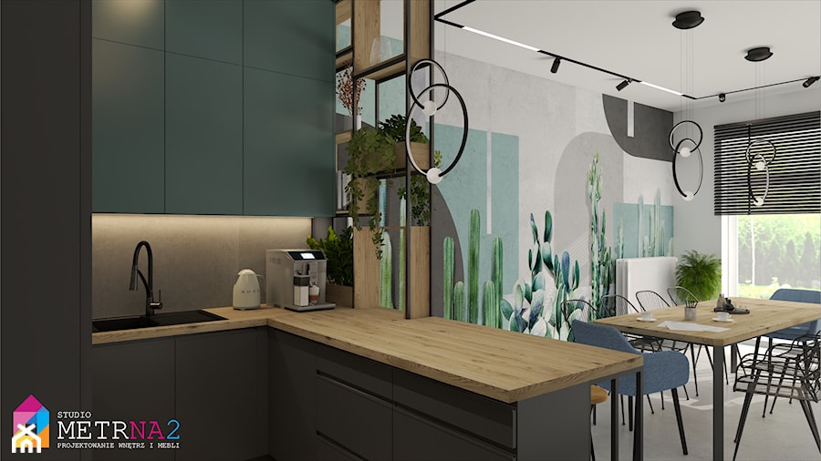 Mieszkanie biuro (opcja 2) - zdjęcie od Studio Metr Na 2 - Projektowanie Wnętrz i Mebli