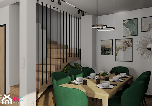 Kuchnia z salonem - zdjęcie od Studio Metr Na 2 - Projektowanie Wnętrz i Mebli