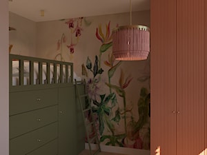Łóżko na antresoli - zdjęcie od Kolorowy projekt Katarzyny - projektowanie wnętrz