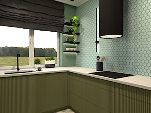 Projekt mieszkania 70m2 - Kuchnia, styl vintage - zdjęcie od Kolorowy projekt Katarzyny - projektowanie wnętrz