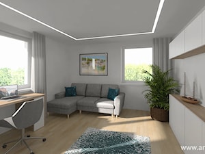 Widok pokoju z projektu domu piętrowego Cyprysik 1 - zdjęcie od ArchDOM Pracownia Projektowa