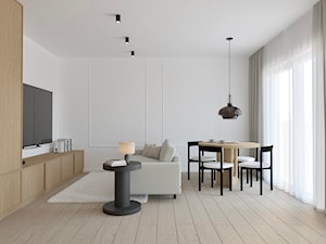 Projekt mieszkania trzypokojowego - Salon - zdjęcie od Yoku Interior