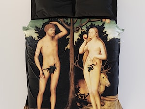 Małżeńska pościel bawełniana premium z renesansowym obrazem "Adam i Ewa"