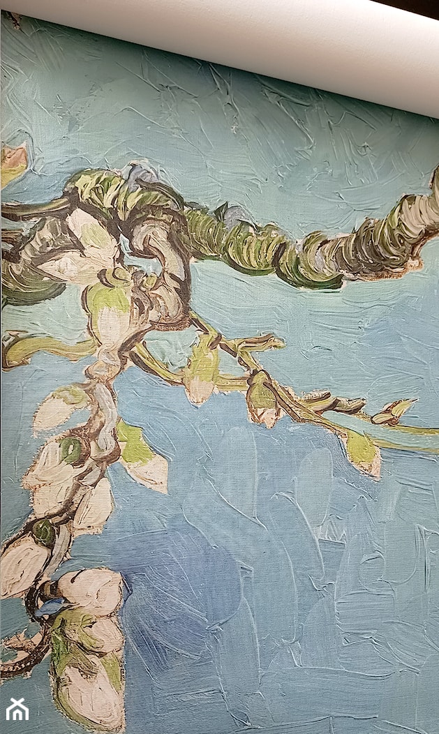 Tapeta ścienna na wymiar z kwitnącym migdałowcem - zdjęcie od Artemania - artystyczne tapety i pościel - Homebook