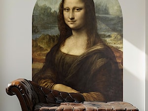 Tapeta portal z obrazem Mona Lisa w minimalistycznym wnętrzu - zdjęcie od Artemania - artystyczne tapety i pościel
