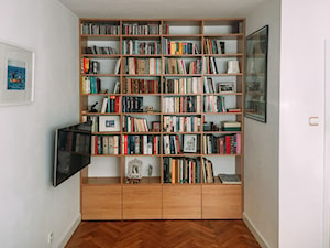 Symetryczny regał na książki na wymiar - zdjęcie od Szafawawa