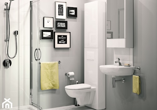 Aranżacje - Średnia bez okna z punktowym oświetleniem łazienka, styl nowoczesny - zdjęcie od KOŁO