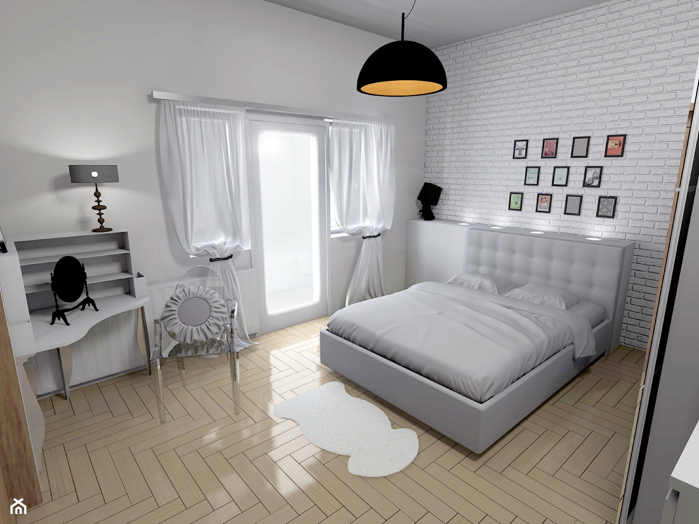Sypialnia w bieli - zdjęcie od Shift plus Deco - Homebook