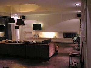 CYRYL HOUSE - wnętrza - Salon, styl nowoczesny - zdjęcie od ŁUKASZ ŁADZIŃSKI ARCHITEKT