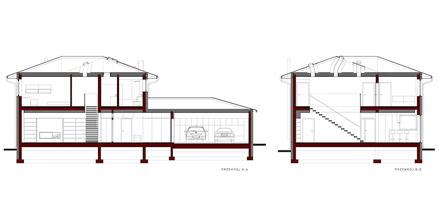 przekroje - zdjęcie od ŁUKASZ ŁADZIŃSKI ARCHITEKT