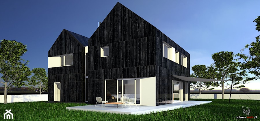 Black House - Domy, styl nowoczesny - zdjęcie od ŁUKASZ ŁADZIŃSKI ARCHITEKT