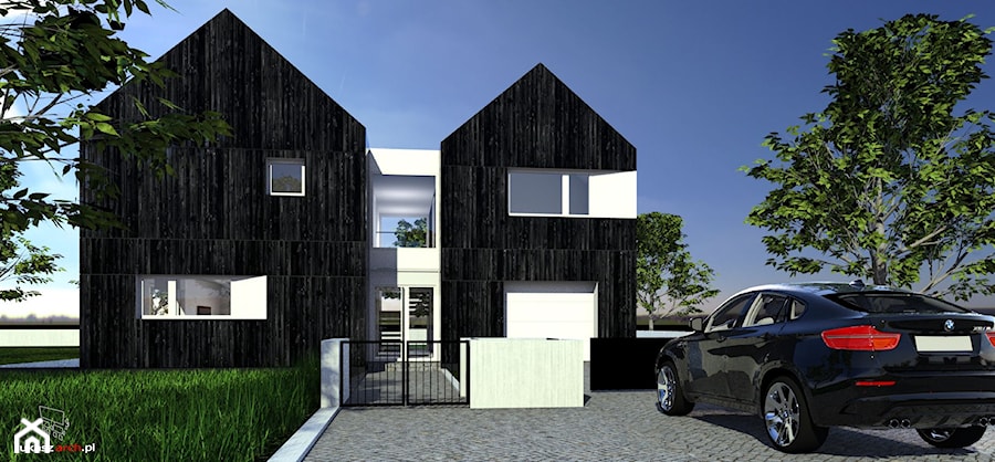 Black House - Domy, styl nowoczesny - zdjęcie od ŁUKASZ ŁADZIŃSKI ARCHITEKT