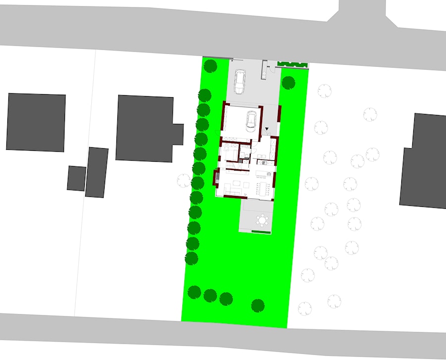 zagospodarowanie działki - zdjęcie od ŁUKASZ ŁADZIŃSKI ARCHITEKT