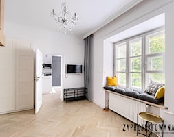 Mieszkanie na Mariensztacie - Średnia biała sypialnia - zdjęcie od ZAPROJEKTOWANA - Homebook