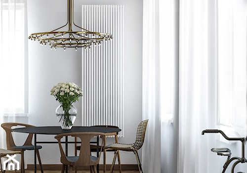 Mieszkanie na Powiślu - Średnia biała jadalnia, styl nowoczesny - zdjęcie od Wiktoria Ginter