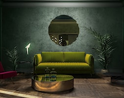 Apartament w Mediolianie - Mały zielony salon, styl nowoczesny - zdjęcie od Wiktoria Ginter - Homebook