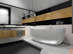 Projekt łazienki - Łazienka, styl nowoczesny - zdjęcie od Studio M Kropki. Projektowanie wnętrz i form użytkowych.