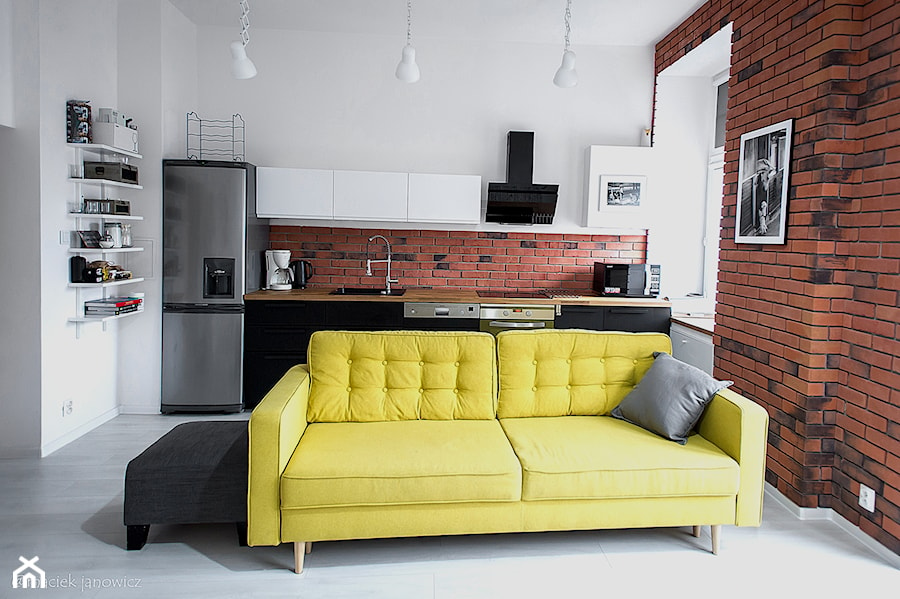 Mieszkanie w stylu industrialnym 50m2 - Kuchnia, styl industrialny - zdjęcie od PASJA Do Wnętrz