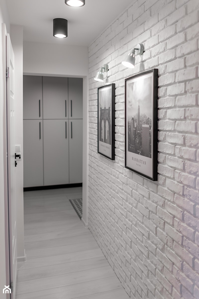 Mieszkanie w stylu skandynawskim 36 m2 - Hol / przedpokój, styl skandynawski - zdjęcie od PASJA Do Wnętrz