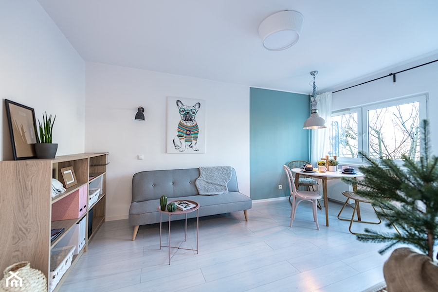 Mieszkanie w stylu skandynawskim 36 m2 - Salon, styl skandynawski - zdjęcie od PASJA Do Wnętrz