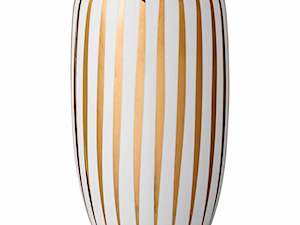 Biały wazon w złote pasy Allie Lene Bjerre - zdjęcie od DesignByWomen