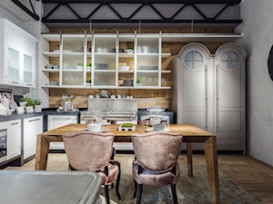 100% design - Średnia biała jadalnia w kuchni, styl nowoczesny - zdjęcie od Artur Krupa - Fotografia Wnętrz - cała Polska
